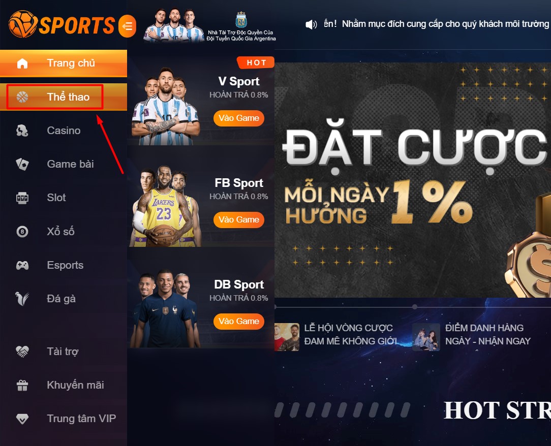 game Thể Thao Vsports, cá độ bóng đá, cược thể thao, game Vsports