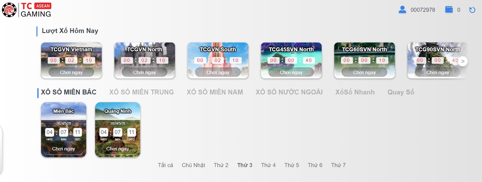 Sảnh TCG Xổ Số